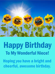 Birthday Wishes For My Niece In Law Sunflowers Funny Birthday Card For Niece Birthday Greeting Cards By Davia In 2020 Niece Birthday Wishes Happy Birthday Niece Birthday Cards For Niece
