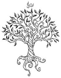 Gallery For Tree Drawings With Roots Tree Drawing Oak Tree Drawings Tree Art