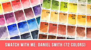 Swatch With Me 72 Daniel Smith Colors