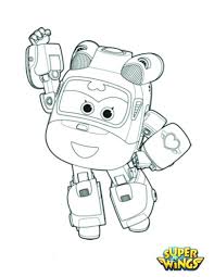 Jimbo, personnage de super wings. Coloring Pages For Kids Free Images Super Wings Free Coloring Image Pages To Print