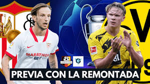 Luuk de jong (sevilla) right footed shot from the right side of the six yard box to the bottom left corner. Sevilla Fc Borussia Dortmund Kounde Vs Haaland Linea Por Linea Con La Remontada Youtube