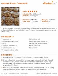 Oatmeal Raisin Cookies Ix Recipe Oatmeal Raisin Cookies Oatmeal Raisin Homemade Desserts