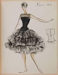Carven A H 1959 60 Pepita Croquis De La Maison Carven Fashion Vintage