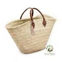 Straw Bag Natural French Basket Handle leather | French Baskets