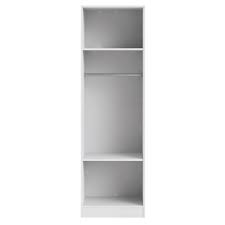 If you lack shelving and storage space in your closet, it can turn into a chaotic mess pretty quickly. Flexi Storage White 1 Hang Rail 2 Shelf Walk In Wardrobe Unit Bunnings Australia
