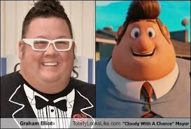 Graham Elliot Totally Looks Like The Mayor From Cloudy With A Chance Of Meatballs Totally Looks Like Cloudy with a chance of meatballs, 2009. graham elliot totally looks like the