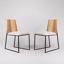 Kehl Mid Century Style Dining Chairs In Natural Mango Wood Grey Living Room Pieces Living Room Shelves Mango Wood Chairs