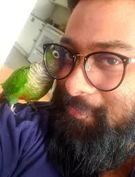 This is my conure. He's very playful and I love him. 🥰