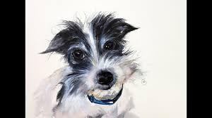 He has a 15 minute step by step video tutorial on painting your dog in watercolor. Dog In Watercolors Painting Demo Youtube