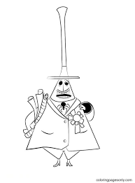 Are you looking for a beautiful coloring page for your kids? Mayor Of Halloween Town Coloring Pages Nightmare Before Christmas Coloring Pages Coloring Pages For Kids And Adults