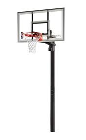 Silverback 60 In Ground Basketball System With Adjustable Height Tempered Glass Backboard And Pro Style Breakaway Rim Walmart Com