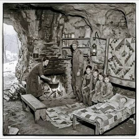 The Families Who Lived in Caves — The Great Depression When the Great  Depression took away their homes, some American families found shelter in  an unlikely place: **caves**. In the Ozark