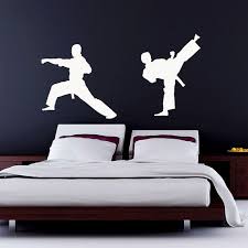 Karate Wall Decal Vinyl Sticker Kung Fu Martial By Urbandecal Vinyl Wall Decals Wall Decals Sport Bedroom
