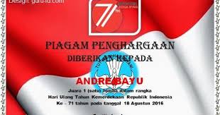 8 komentar untuk contoh desain piagam penghargaan pemenang lomba acara maulid nabi muhammad saw. Download Piagam 17 Agustus Hut Ri Ke 74 Tahun 2019 Info Pendidikan Terbaru