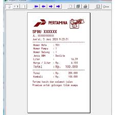 Aplikasi untuk cetak struk spbu madura menggunakan printer dot matrix. Contoh Bon Bensin Manual Cara Golden