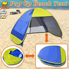 Summer sea sun shelters pop up tent outdoor camping water resistant for beach. Winnerbe Outdoor Double Beach Tent Sunshade 2 Persons Quick Automatic Open Waterproof Uv Sun Shelter Canopy Trueyogaevergreen Com