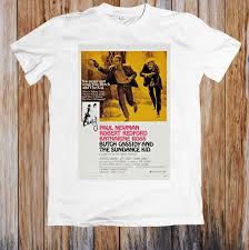 Butch Cassidy And The Sundance Kid 1960s Retro Movie Poster Unisex T Shirt Fun Tee Daily Tee Shirts From Jie54 14 67 Dhgate Com
