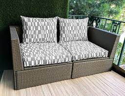 Gray Sticks Pattern Ikea Arholma Slip Cover Ikea Cushion Ikea Outdoor Furniture Ikea Arholma Ikea Patio