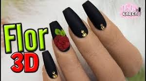 Uñas acrílicas color rosa palo con diseño de rosa | uñas. Unas Nude Elegantes