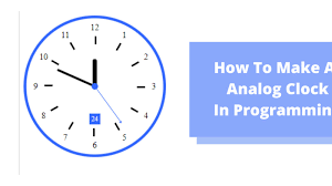 Simple analog clock with a second hand. How To Make An Analog Clock With Html Css And Pure Javascript Dev Community