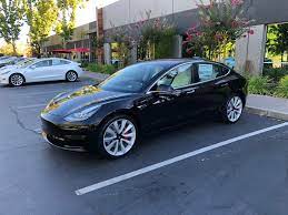 The metal structure is a combination of aluminum and steel, for maximum strength in every area. Black Model 3 Performance Fresh From Fremont Teslamodel3
