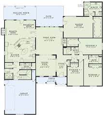 Lake house plans are typically designed to maximize views off the back of the home. One Story Lake House Plan New House Plans House Plans Kitchen Floor Plans