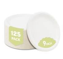 Amazon.com: Klex Compostable 9" Sugarcane Plates (125-Pack ...