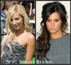 Ashley Tisdale Blonde Vs Brown Blonde Vs Brunette Brunette To Blonde Brunette To Blonde Before And After