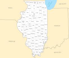 Map of illinois counties and towns with cities. Illinois County Map Mapsof Net