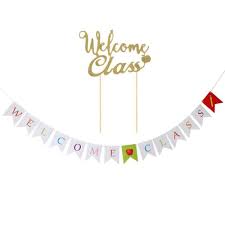 Banner atau spanduk adalah salah satu media yang sering dipakai untuk keperluan promosi, menunjukan sebuah acara dan kegiatan. 1 Pcs Swallowtail Desain Banner Selamat Datang Kelas Kembali Ke Sekolah Banner Perayaan Pembukaan Huruf Kelas Pengaturan Banner Spanduk Pita Confetti Aliexpress