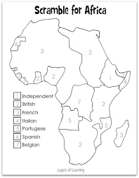 Scramble For Africa Map Layers Of Learning World History Classroom World History Teaching Teaching History