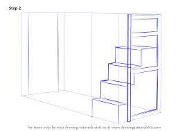 Learn How To Draw A Bunk Bed Furniture Step By Step Drawing Tutorials