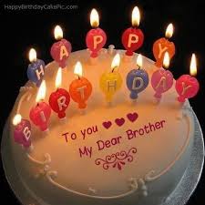 Big Brother Birthday Cake For Brother With Name Candles Happy Birthday Cake Of My Dear Brother In 2020 Happy Birthday Cake Images Birthday Wishes Cake Happy Birthday Cake Photo