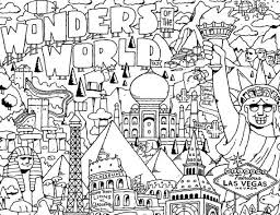 Those masterpieces listed above are the. Wonders Of The World Coloring Page By Davegarbotprints On Etsy Wonders Of The World Coloring Pages Wonder