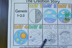 Print them all for free and show your children the magic of our planet. Creation Coloring Pages Help Kids Learn The Story Mary Martha Mama