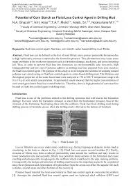 Check if it isn't opening/offline today only for you or not loading for everyone else! Potential Of Corn Starch As Fluid Loss Control Agent In Drilling Mud Scientific Net