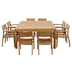 Maybe you would like to learn more about one of these? Saldano 9 Piece Teak Square Dining Table With Monza Stackable Dining Armchair Set Pottery Barn