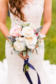 Wedding Planning Diy Flowers And Alter Actually Ashley Small Bridal Bouquets Simple Bridal Bouquets Wedding Bouquet Ribbon