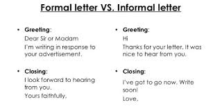 End the letter with an expression such as sincerely yours or best wishes or in spanish un cordial saludo which is also acceptable nowadays. Formal Vs Informal Letter Writing Quiz Proprofs Quiz