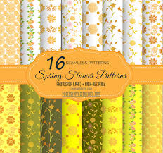 All patterns are free for both personal and small pack of 4 hi res flower photoshop patterns. 16 Yellow Flowers And Swirls Patterns Photoshop Free Brushes