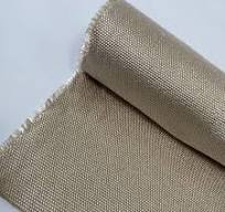 Custom Weave Available Tan Stainless Steel Wire Reinforced Fiberglass Cloth  Fabric with Heat Cleaning Finish Heat Cleaned Steel Wire Fiberglass Fabric  ...