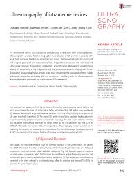 There is also a slight risk of. Pdf Ultrasonography Of Intrauterine Devices