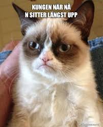 3yr · matheez2 · r/sweden. Kungen Nar Nan Sitter Langst Upp Grumpy Cat Make A Meme