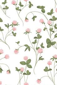 Invite The Beauty Of Nature Indoors With Clover White Wallpaper Floral Floralwallpaper White Wallpaper Pink Wallpaper Iphone Baby Pink Wallpaper Iphone