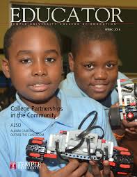 Educator, Temple University College of Education Alumni Magazine, Spring  2016 issue