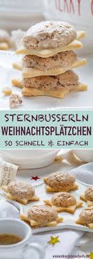 Sternbusserln Schnelle Weihnachtsplatzchen Emmikochteinfach Rezept Schnelle Weihnachtsplatzchen Schnelle Platzchen Essen