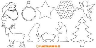 144 Sagome Natalizie Da Ritagliare Parole Di Natale Natale Modelli Di Carta Da Costruire