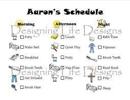 Do you enjoy making things? Personalized Children S Schedule Morning Afternoon Night Toddler Schedule Daily Toddler Schedule Kids Schedule