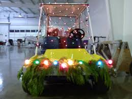 Decorating What You Have A Golf Cart Turned Into The Santa Mobile Golf Cart Decorations Xmas Decorations Holiday Decor