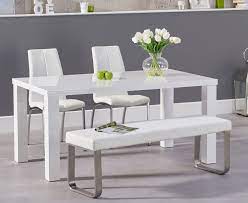 Check spelling or type a new query. Atlanta 160cm White High Gloss Dining Table With Cavello Chairs And Atlanta White Bench Dining Table Dining Table With Bench Antique Dining Tables
